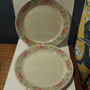 Corelle Barbados  Lot of 2 Dinner Plates 10 1/4"